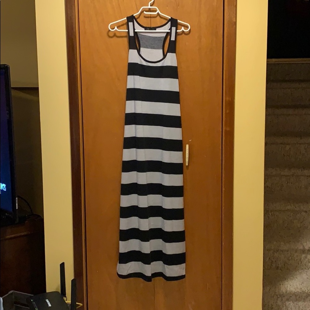 Black and gray dress